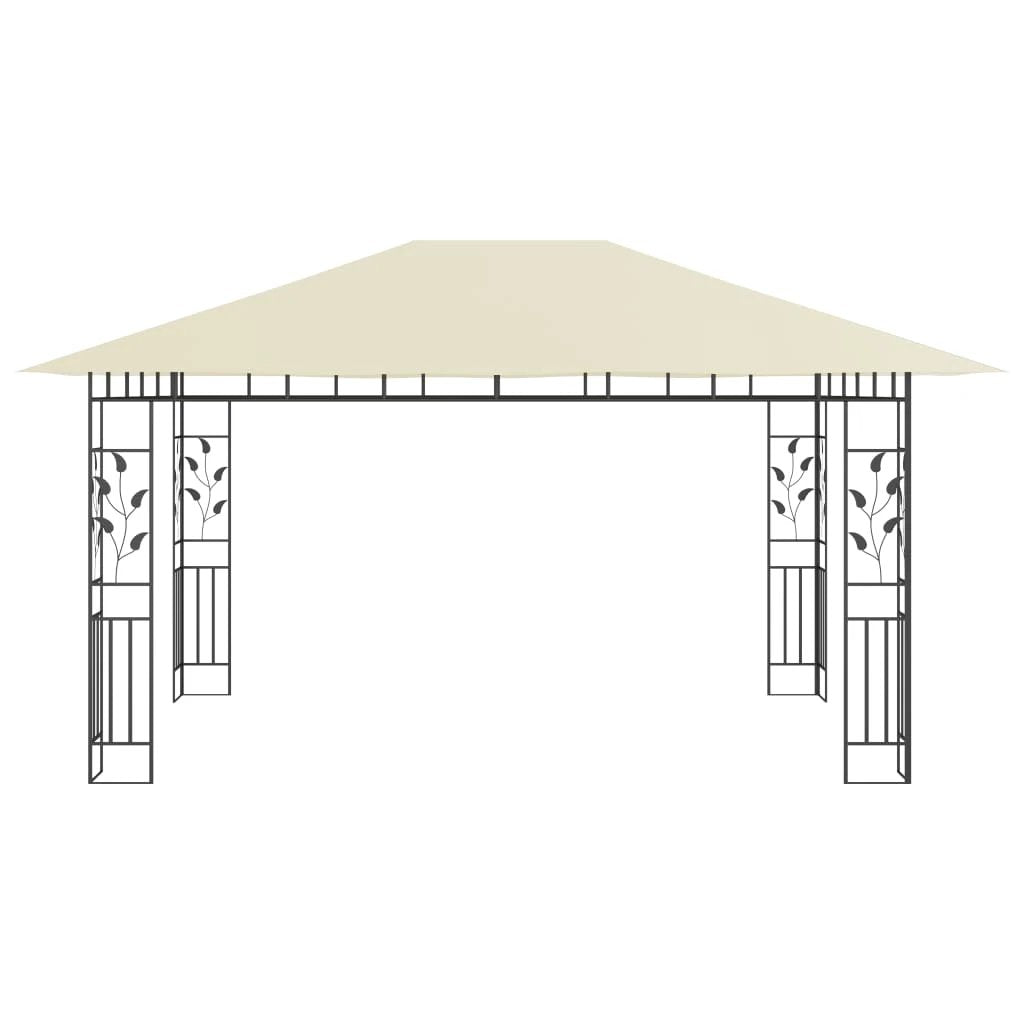 vidaXL Gazebo with Mosquito Net 3x3x2.73 m Cream 180 g/m² - Gazebos