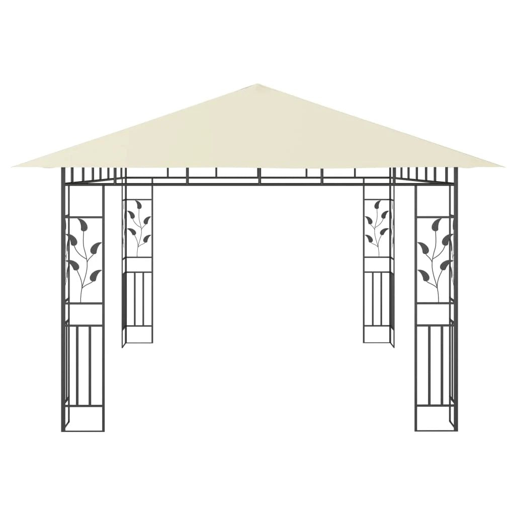 vidaXL Gazebo with Mosquito Net 3x3x2.73 m Cream 180 g/m² - Gazebos