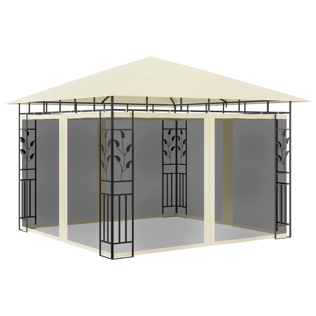 vidaXL Gazebo with Mosquito Net 3x3x2.73 m Cream 180 g/m² by vidaXL