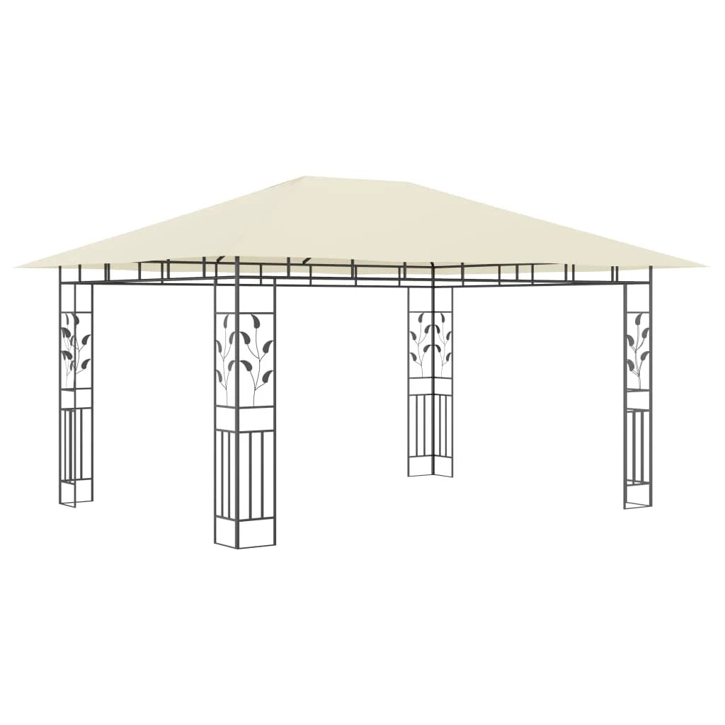 vidaXL Gazebo with Mosquito Net 3x3x2.73 m Cream 180 g/m² - Gazebos