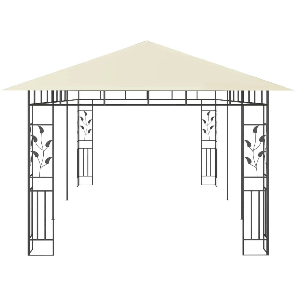 vidaXL Gazebo with Mosquito Net 3x3x2.73 m Cream 180 g/m² - Gazebos