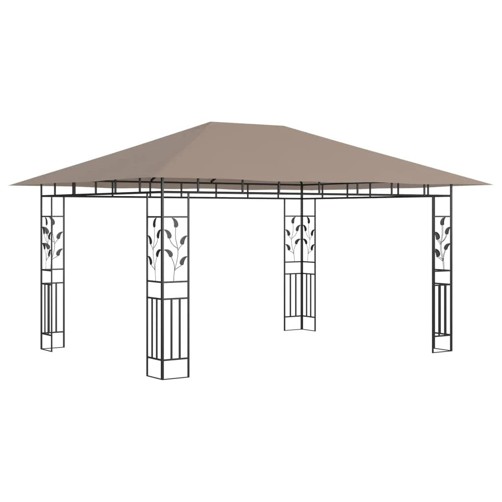 vidaXL Gazebo with Mosquito Net 3x3x2.73 m Cream 180 g/m² - Gazebos