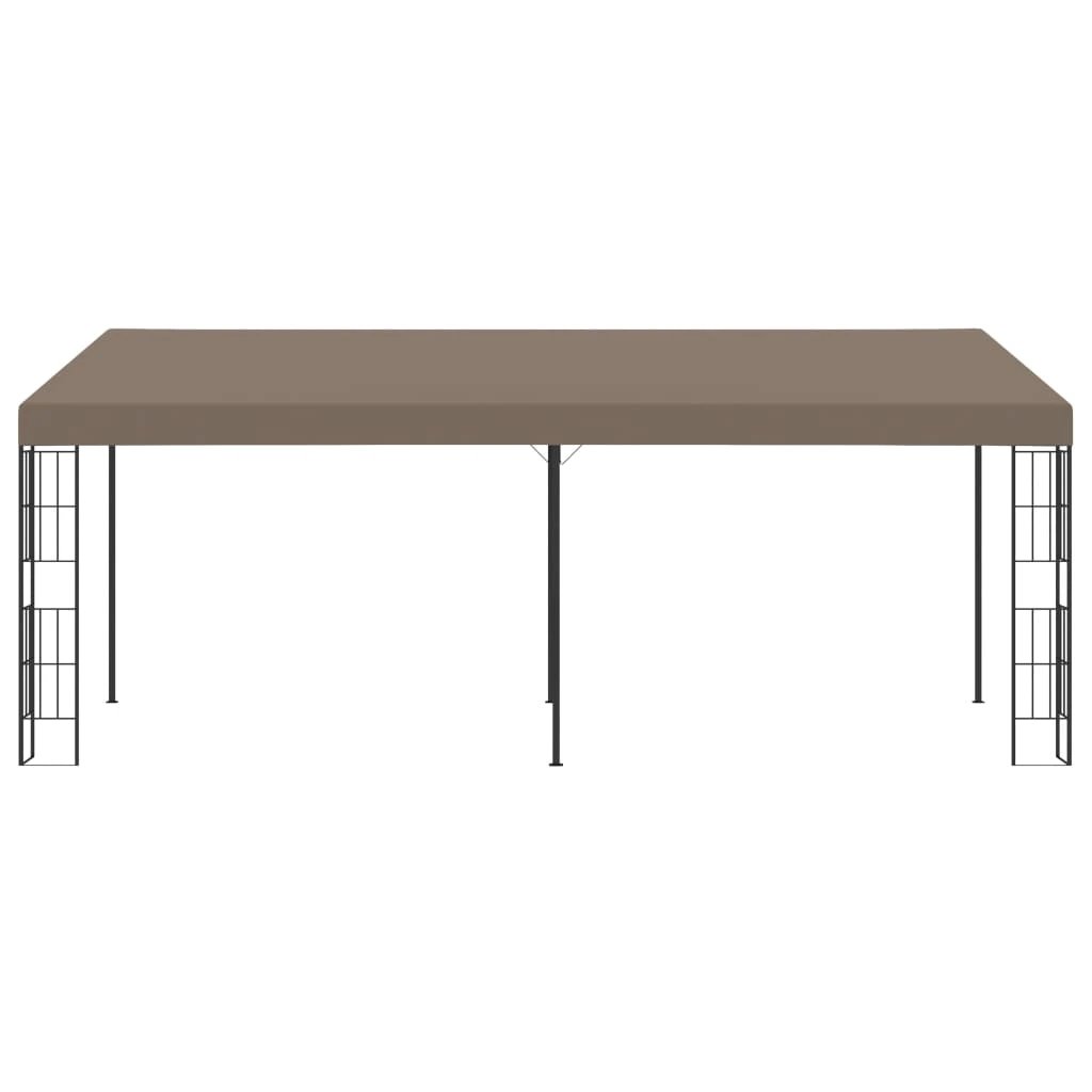 vidaXL vidaXL Wall-mounted Gazebo 3x3 m Cream Fabric - Gazebos