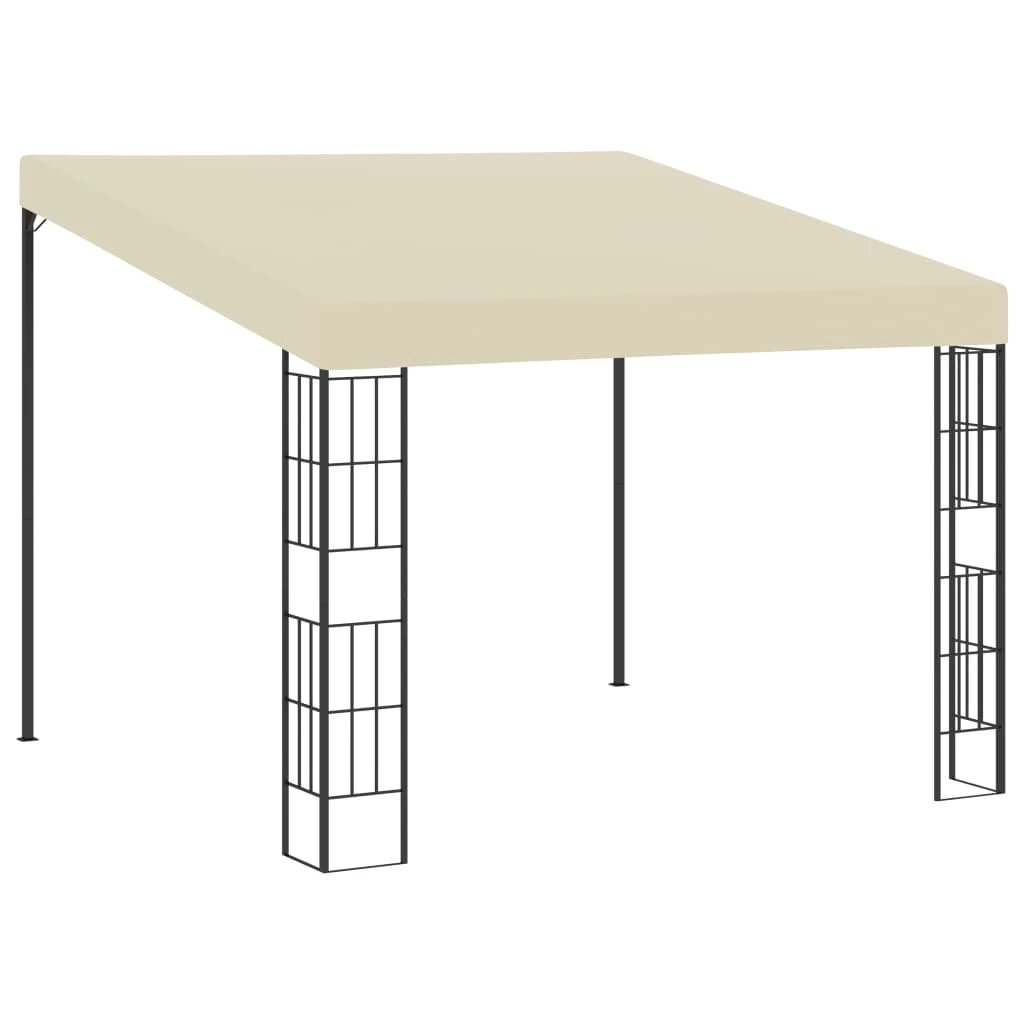 vidaXL Wall-mounted Gazebo 3x3 m Cream Fabric by vidaXL