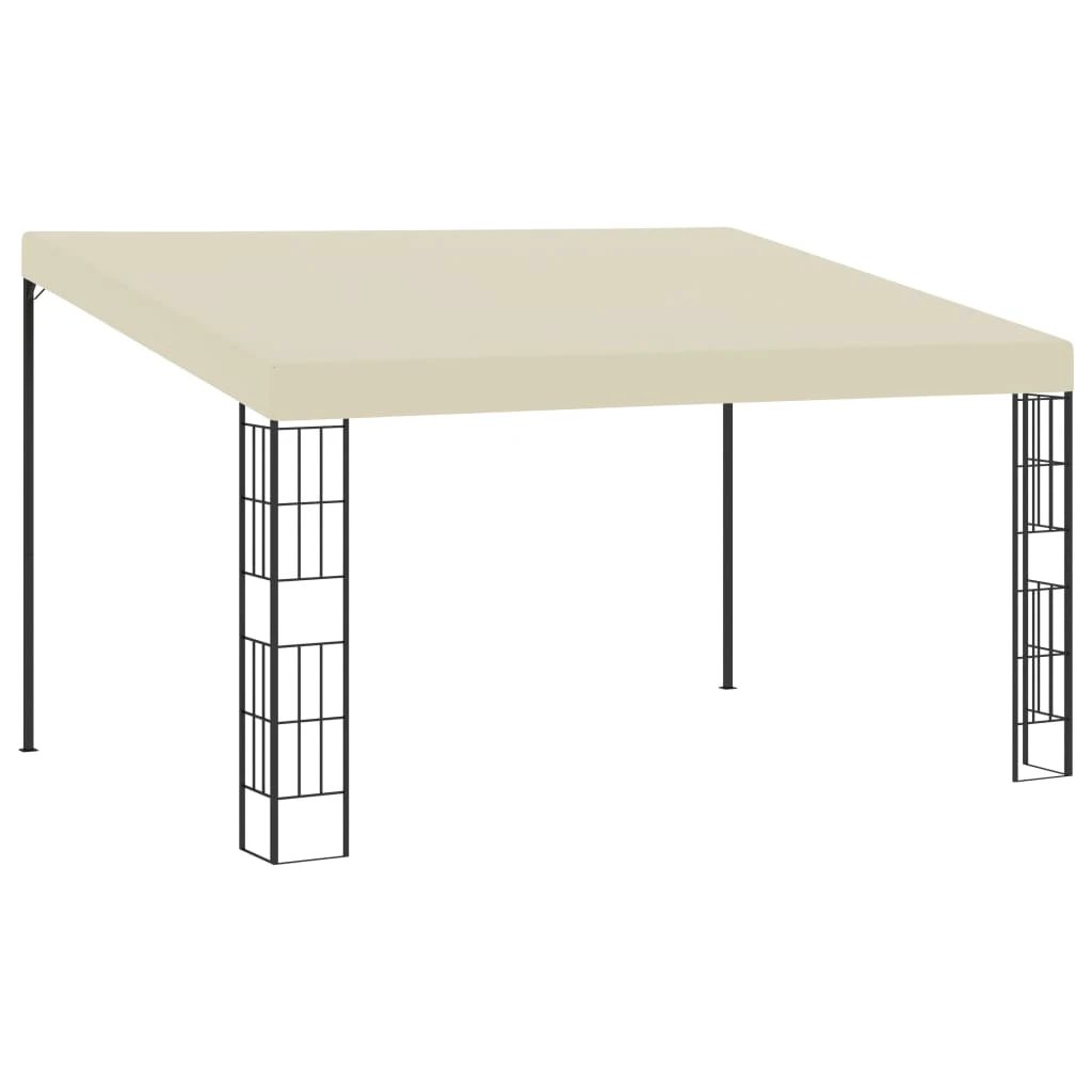 vidaXL Wall-mounted Gazebo 3x3 m Cream Fabric by vidaXL
