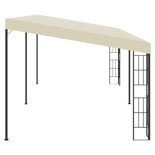 vidaXL vidaXL Wall-mounted Gazebo 3x3 m Cream Fabric - Gazebos