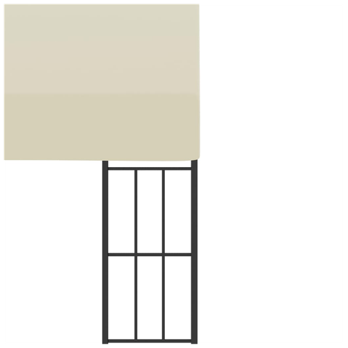 vidaXL vidaXL Wall-mounted Gazebo 3x3 m Cream Fabric - Gazebos