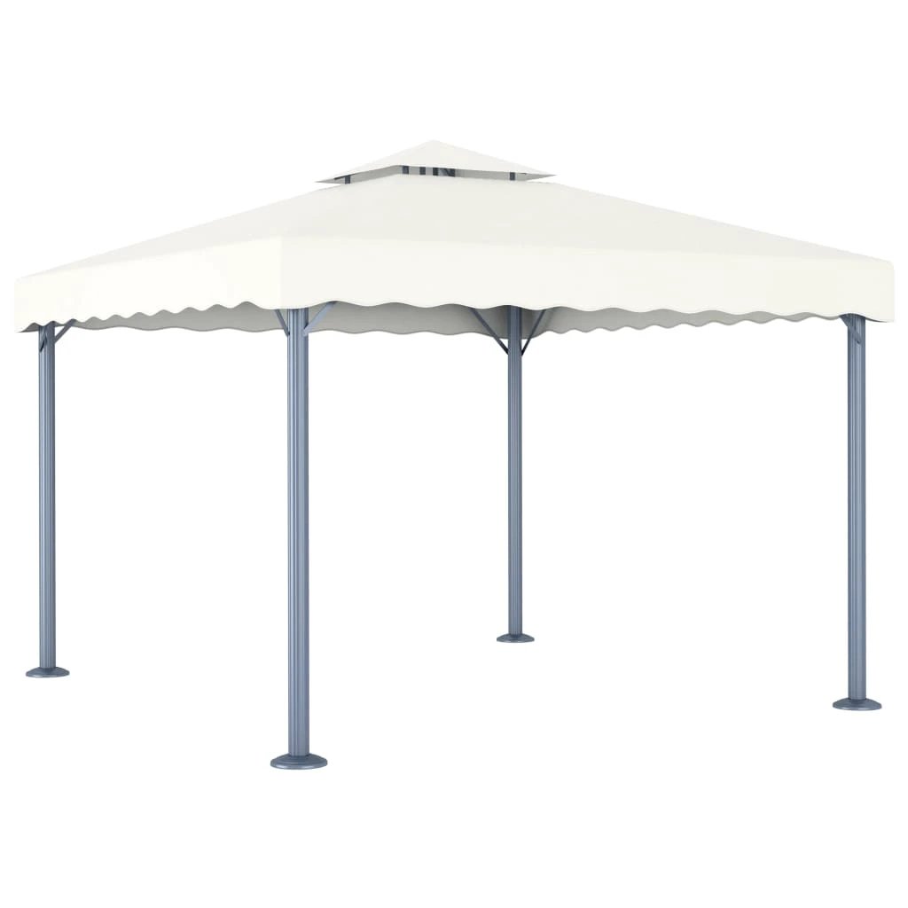 vidaXL Gazebo 300x300 cm Cream Aluminium by vidaXL
