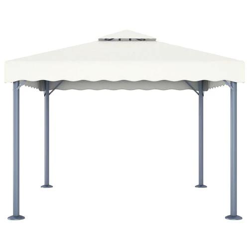 vidaXL Gazebo 300x300 cm Cream Aluminium - Gazebos