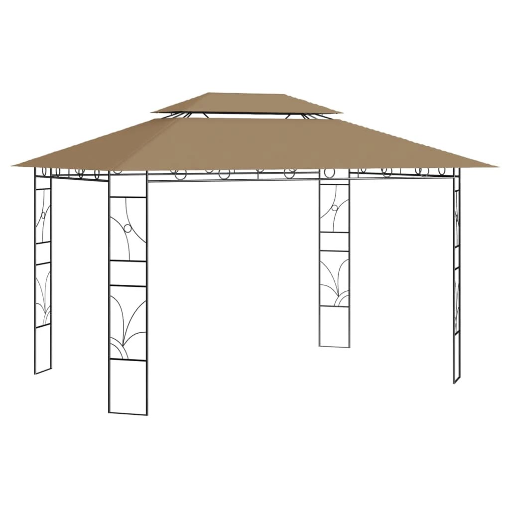 vidaXL Gazebo 4x3x2.7 m Cream 160 g/m² - Gazebos