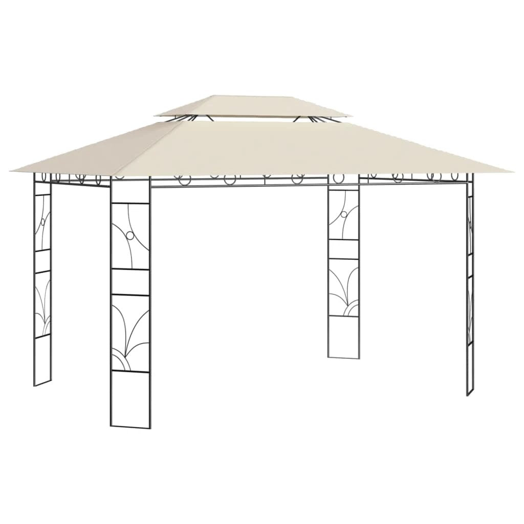 vidaXL Gazebo 4x3x2.7 m Cream 160 g/m² by vidaXL