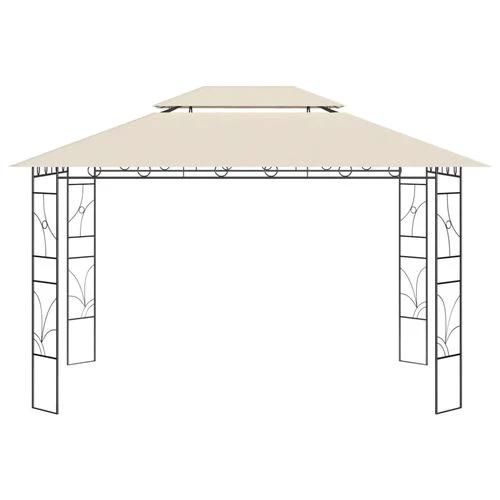 vidaXL Gazebo 4x3x2.7 m Cream 160 g/m² - Gazebos