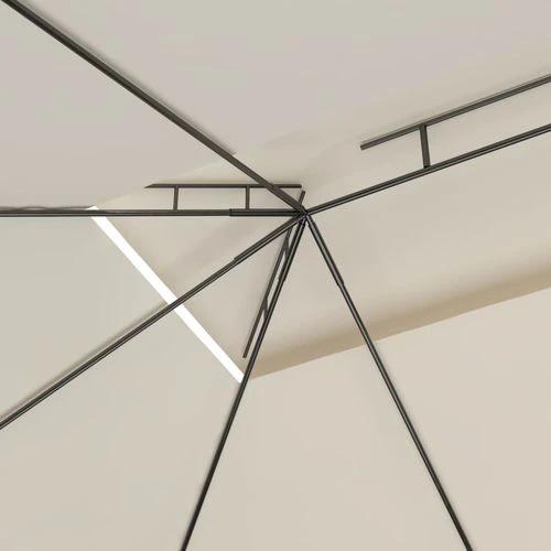 vidaXL Gazebo 4x3x2.7 m Cream 160 g/m² - Gazebos