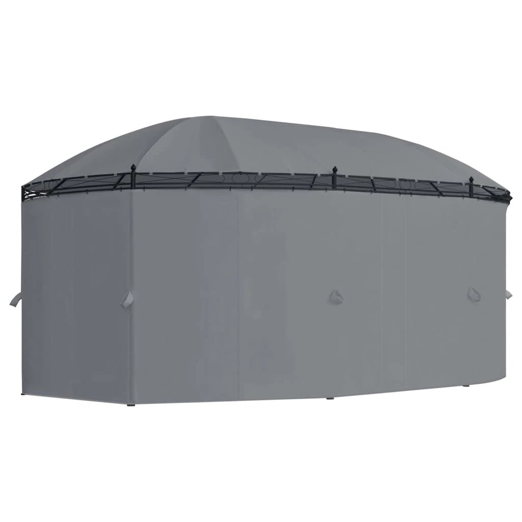 vidaXL Gazebo with Curtains 520x349x255 cm Anthracite - Gazebos