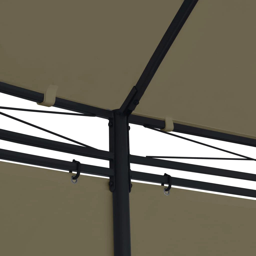 vidaXL Gazebo with Curtains 520x349x255 cm Anthracite - Gazebos