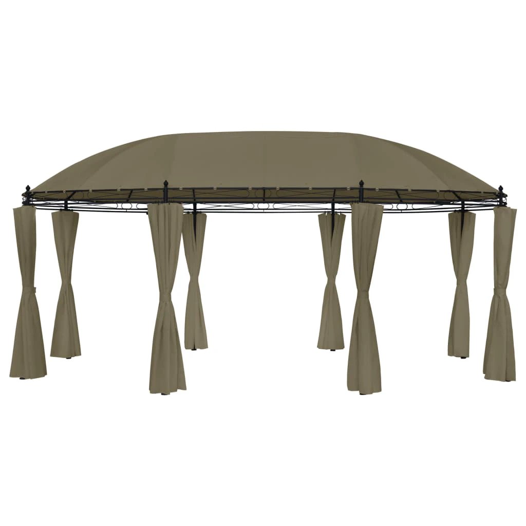 vidaXL Gazebo with Curtains 520x349x255 cm Anthracite by vidaXL