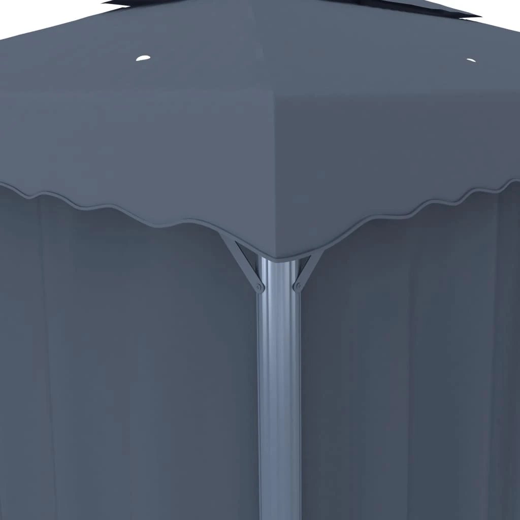 vidaXL vidaXL Gazebo with Curtain 4x3 m Cream White Aluminium - Gazebos