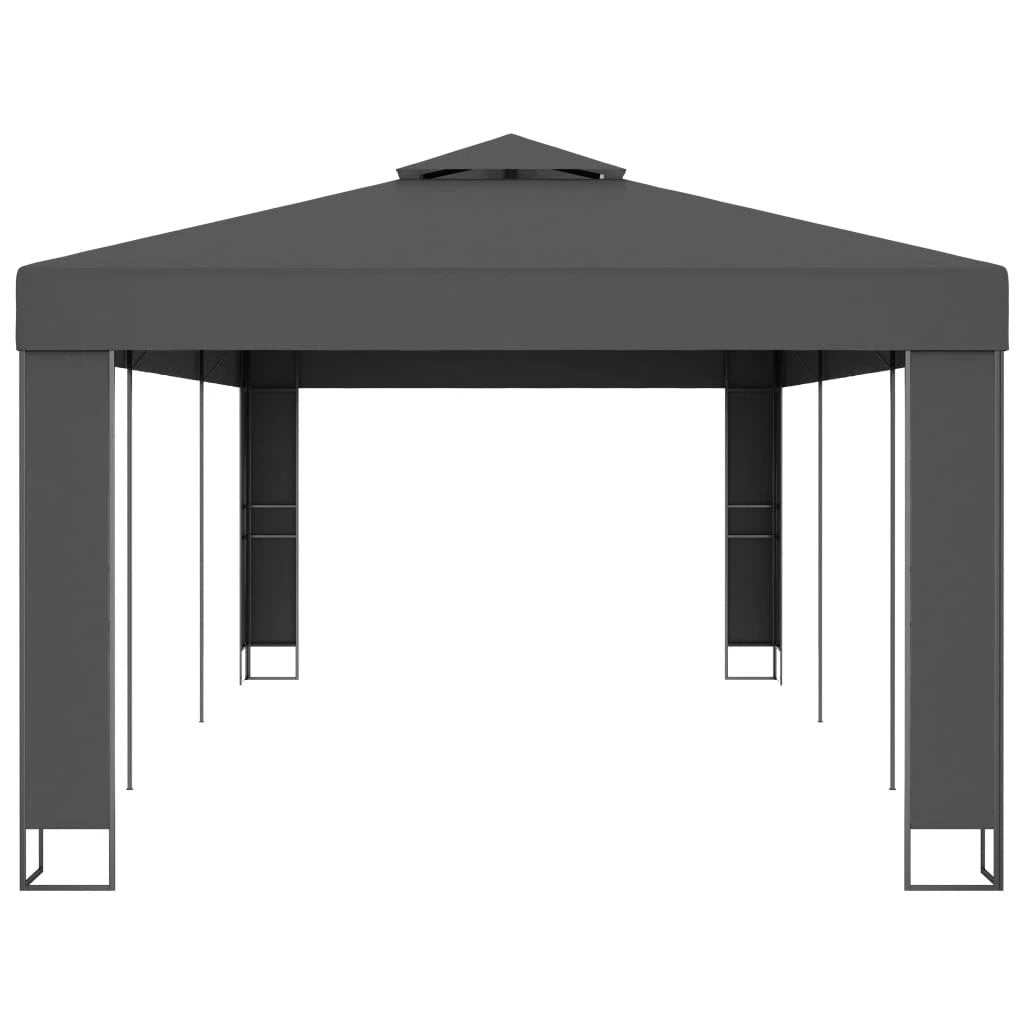 vidaXL Gazebo with Double Roof 3x3 m White - Gazebos