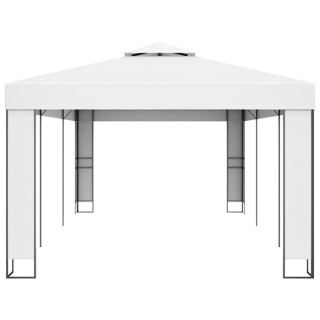 vidaXL Gazebo with Double Roof 3x3 m White by vidaXL