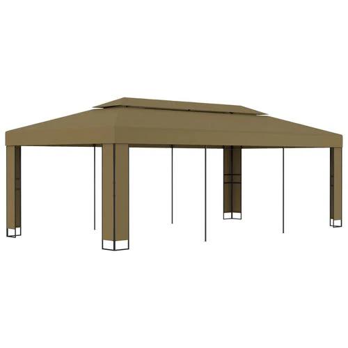 vidaXL Gazebo with Double Roof 3x3 m White by vidaXL