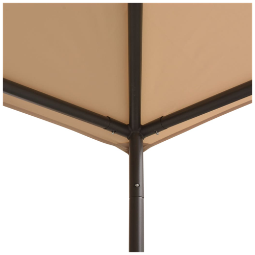 vidaXL vidaXL Gazebo Pavilion Tent Canopy 4x4 m Steel Beige - Gazebos