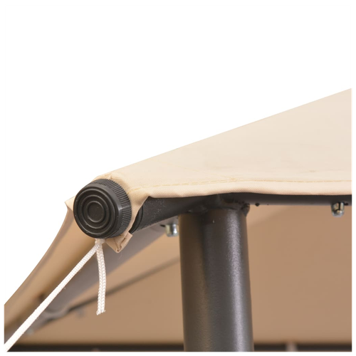 vidaXL vidaXL Gazebo Pavilion Tent Canopy 4x4 m Steel Beige - Gazebos