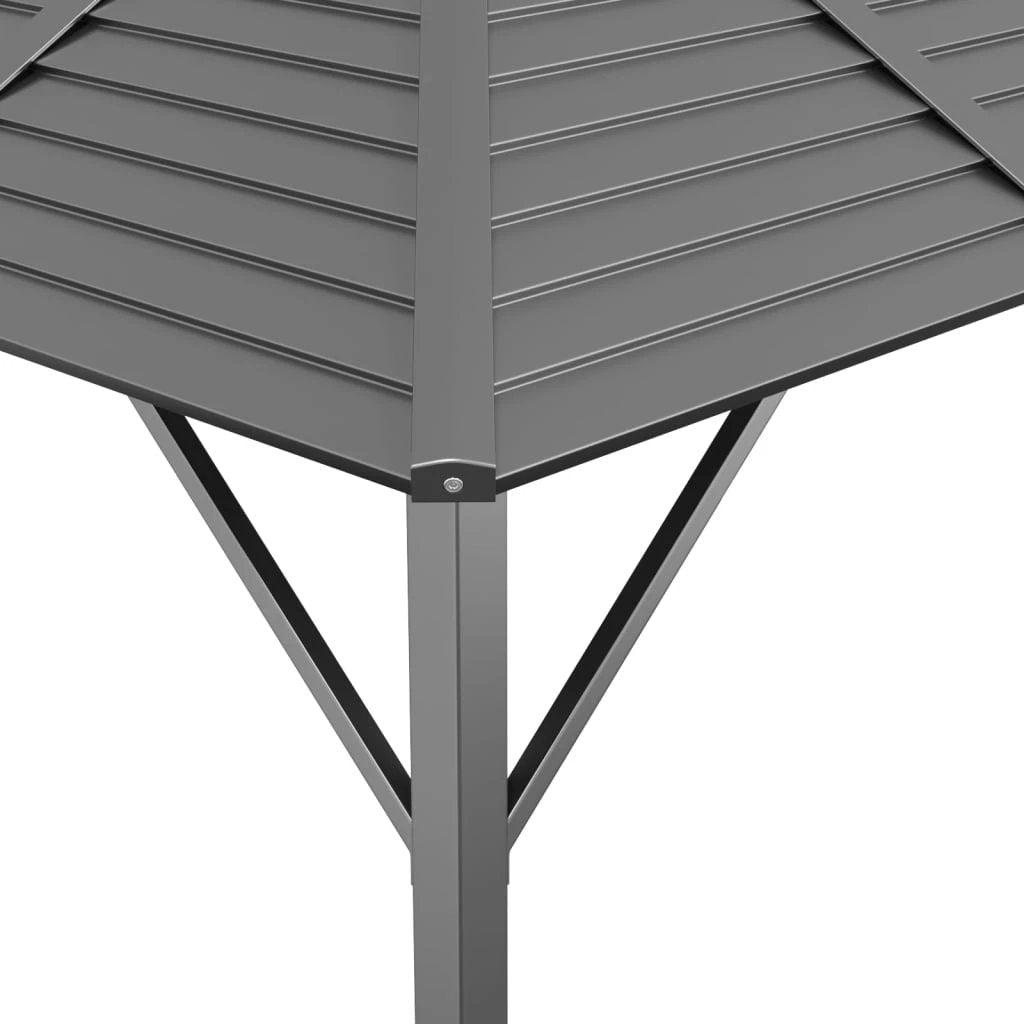 Gazebo with Roof 3x3 m Anthracite by vidaXL