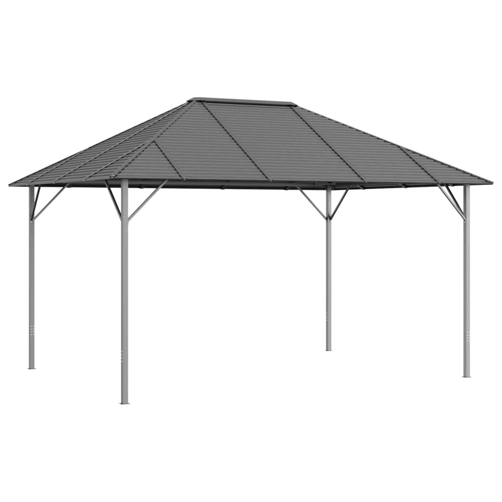 Gazebo with Roof 3x3 m Anthracite by vidaXL