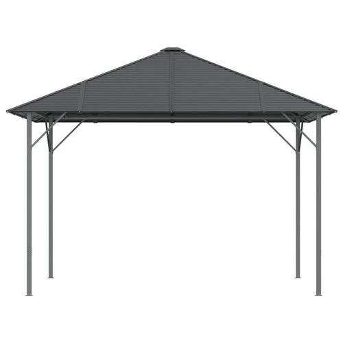 Gazebo with Roof 3x3 m Anthracite by vidaXL
