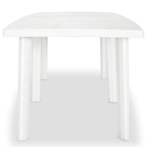 vidaXL vidaXL Garden Table White 101x68x72 cm Plastic -