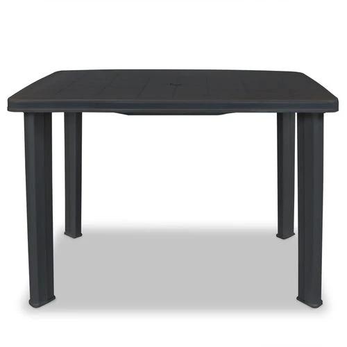 vidaXL Garden Table White 101x68x72 cm Plastic by vidaXL