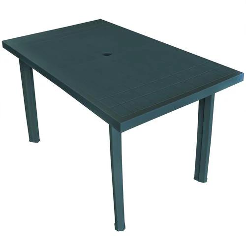 vidaXL Garden Table White 101x68x72 cm Plastic by vidaXL