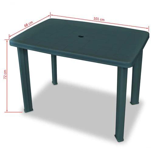 vidaXL vidaXL Garden Table White 101x68x72 cm Plastic -