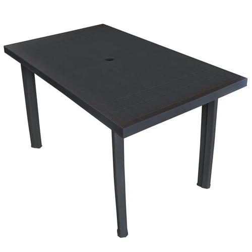 vidaXL vidaXL Garden Table White 101x68x72 cm Plastic -