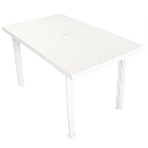 vidaXL vidaXL Garden Table White 101x68x72 cm Plastic -