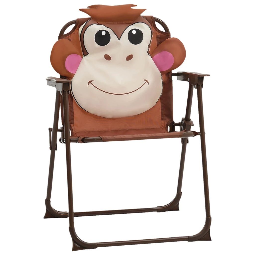 vidaXL 3 Piece Kids' Garden Bistro Set with Parasol Brown by vidaXL