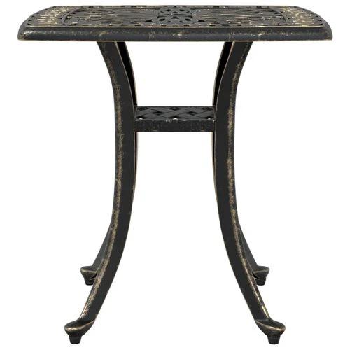 vidaXL Garden Table Bronze 53x53x53 cm Cast Aluminium -
