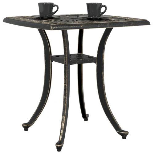 vidaXL Garden Table Bronze 53x53x53 cm Cast Aluminium -
