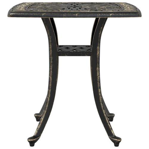 vidaXL Garden Table Bronze 53x53x53 cm Cast Aluminium by vidaXL