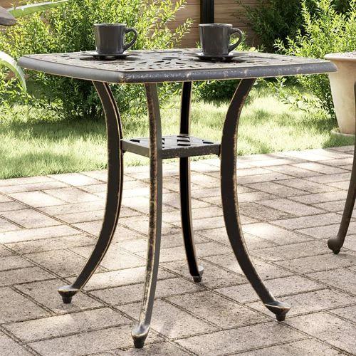 vidaXL Garden Table Bronze 53x53x53 cm Cast Aluminium by vidaXL