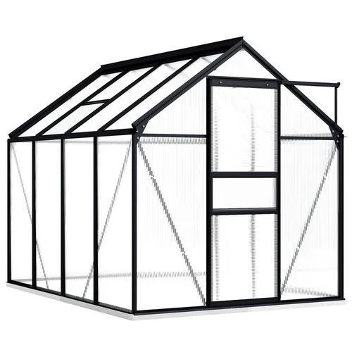vidaXL vidaXL Greenhouse with Base Frame Anthracite Aluminium 3.61 m² - Greenhouse