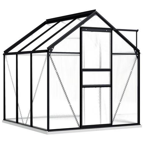 vidaXL vidaXL Greenhouse with Base Frame Anthracite Aluminium 3.61 m² - Greenhouse