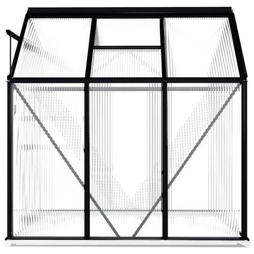 vidaXL vidaXL Greenhouse with Base Frame Anthracite Aluminium 3.61 m² - Greenhouse
