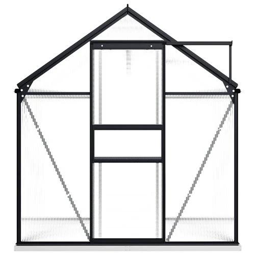 vidaXL vidaXL Greenhouse with Base Frame Anthracite Aluminium 3.61 m² - Greenhouse