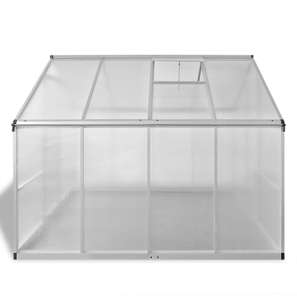 vidaXL vidaXL Reinforced Aluminium Greenhouse with Base Frame 9.025 m² - Greenhouse