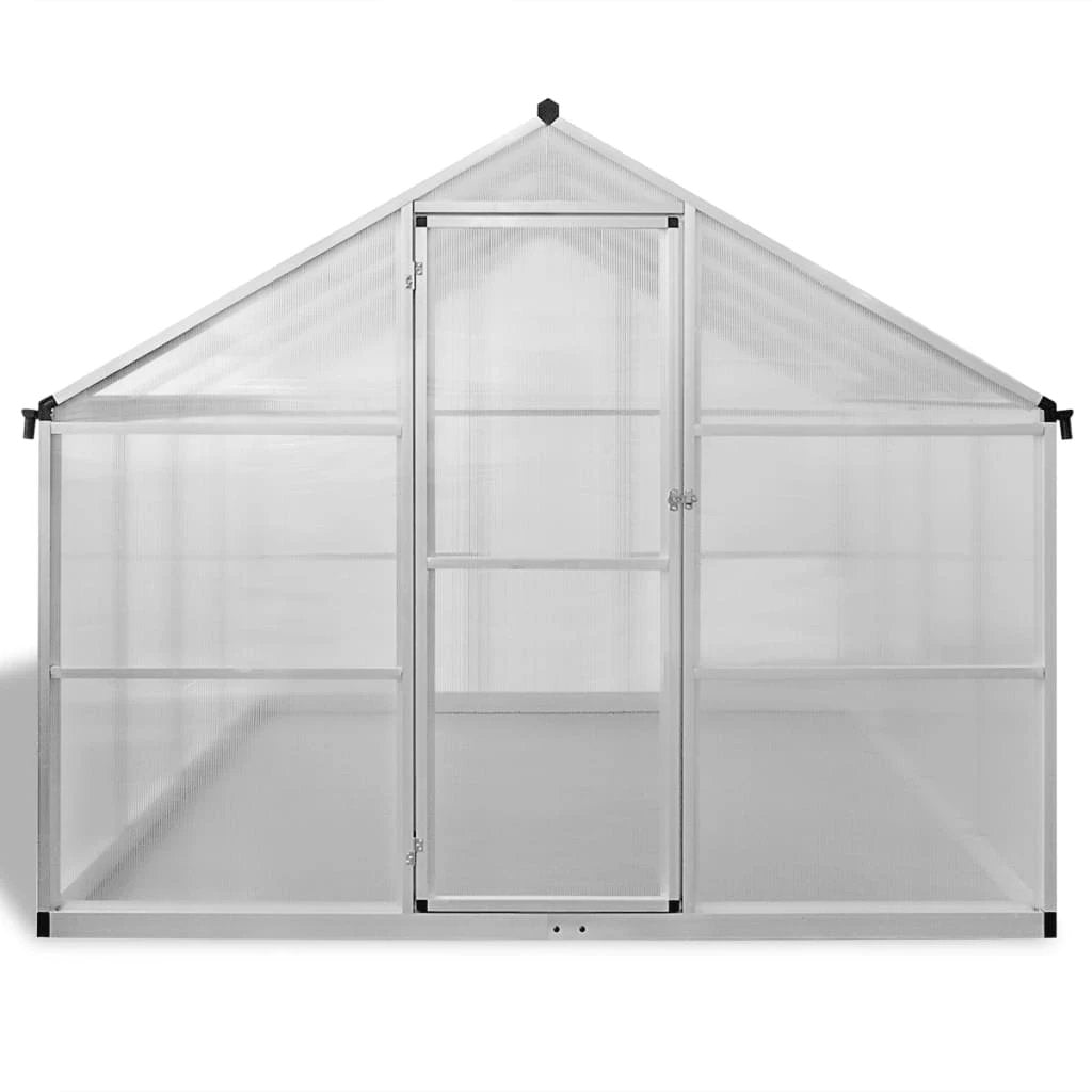 vidaXL Reinforced Aluminium Greenhouse with Base Frame 9.025 m² by vidaXL