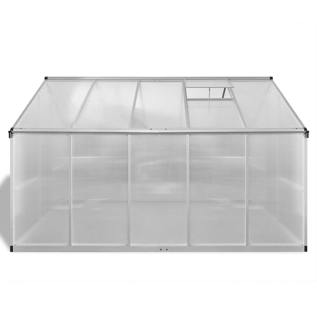 vidaXL vidaXL Reinforced Aluminium Greenhouse with Base Frame 9.025 m² - Greenhouse