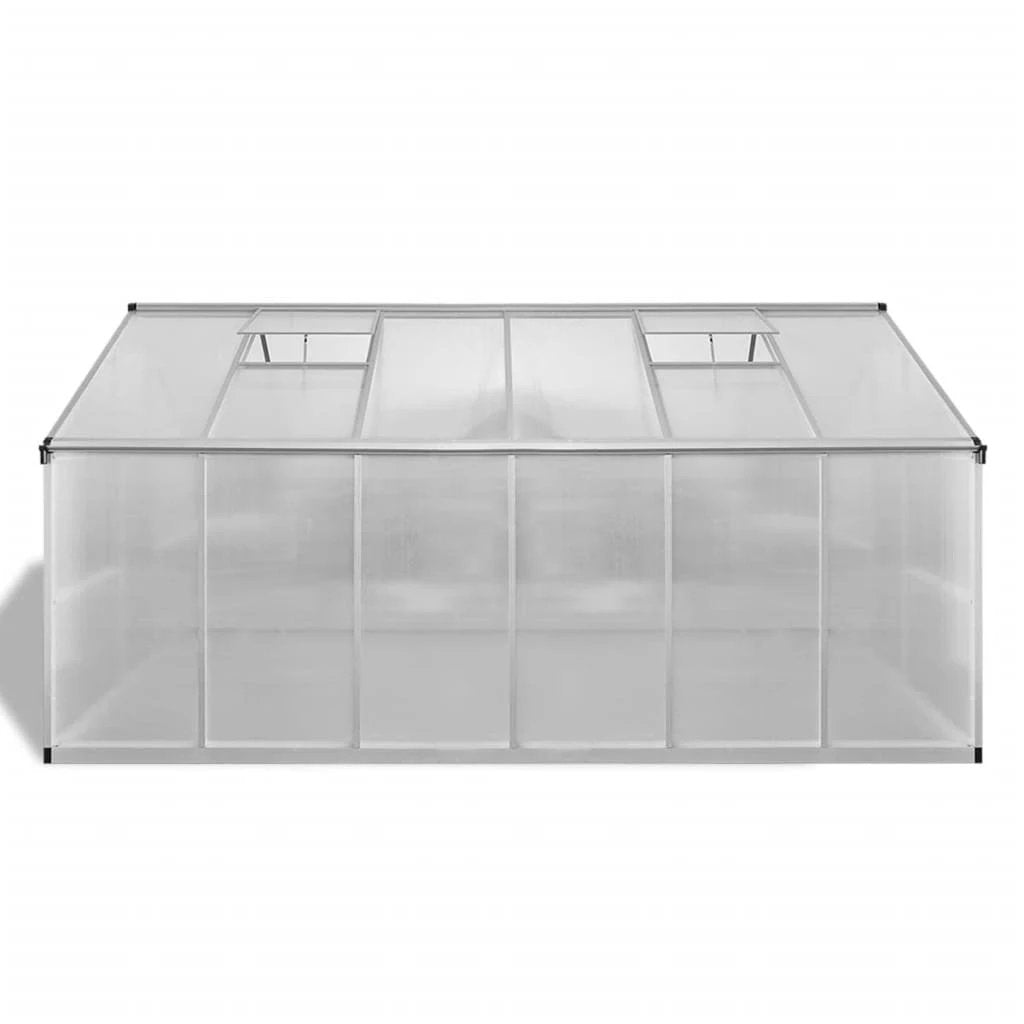 vidaXL Reinforced Aluminium Greenhouse with Base Frame 9.025 m² by vidaXL