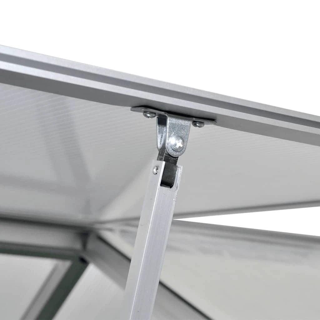 vidaXL vidaXL Reinforced Aluminium Greenhouse with Base Frame 9.025 m² - Greenhouse