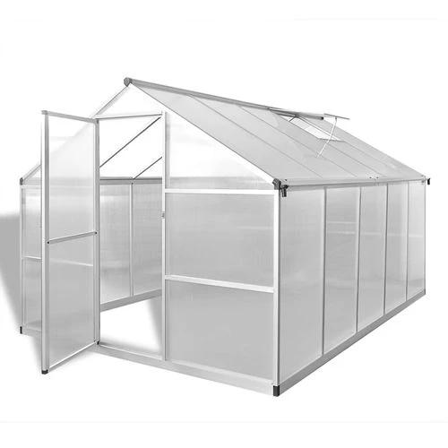 vidaXL Reinforced Aluminium Greenhouse with Base Frame 9.025 m² by vidaXL